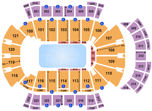 VyStar Veterans Memorial Arena Disney On Ice Seating Chart